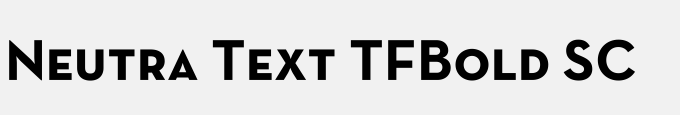 Neutra Text TF SC Bold